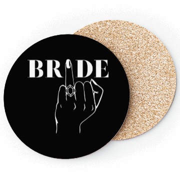 Discover Bride Ring Finger Wedding Coasters