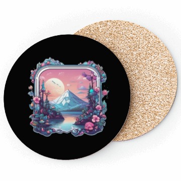Discover Landscape Silver mountain who loves landscape Coasters