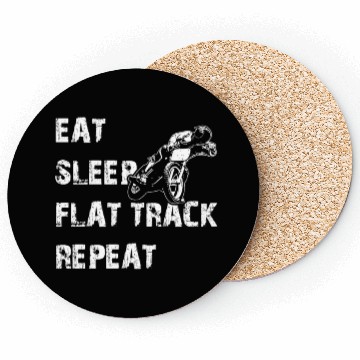 Discover Funny Flat Track Motorcycle Racing Coasters