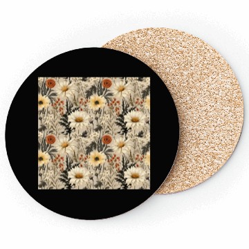 Discover Delicate Wildflowers Pattern Coasters