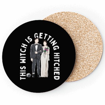 Discover This Witch Is Getting Hitched Funny Wedding Humor Coasters