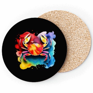 Discover Color splash zodiac: Cancer Coasters
