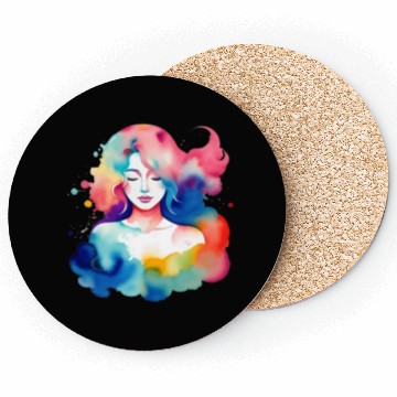 Discover Color splash zodiac: Virgo Coasters