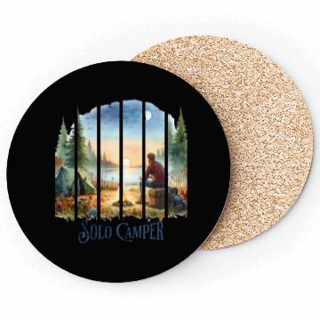 Discover Camping Alone Solo Camper Coasters