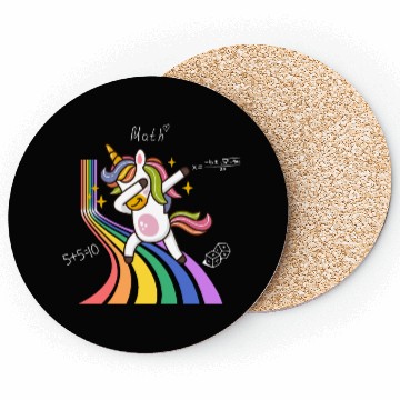 Discover Funny Unicorn Number Day Costume Math Numbers Coasters