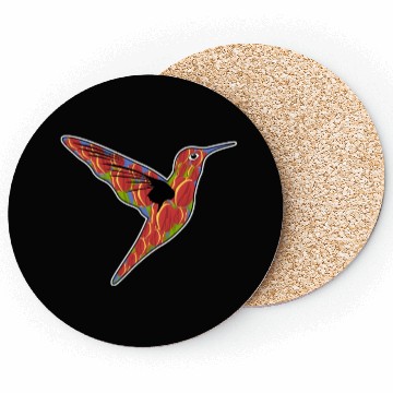 Discover Humming-Bird Tulips Flowers Coasters