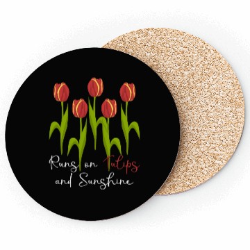 Discover Tulips Garden Tulip Flowers Coasters