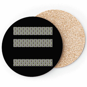 Discover irregular stripes of green and lavender Coasters