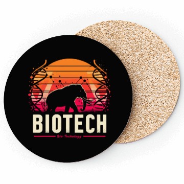 Discover Biotech Bio Technology DNA Mammoth Science Crispr Coasters