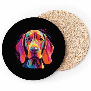 Discover Watercolor Colorful Redbone Coonhound Coasters