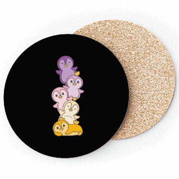 Discover Trixic Flag Pride Lgbtq Cute Penguin Coasters
