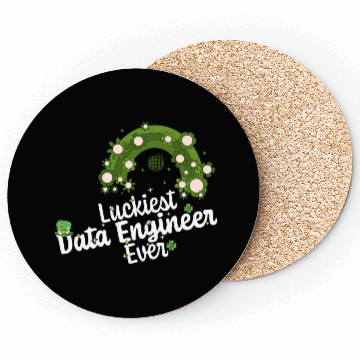 Discover Luckiest Data Engineer St Patricks Day Engineering Coasters