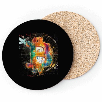 Discover Pi day 3.14 Nerd Math Teacher Crypto Bitcoin Coasters