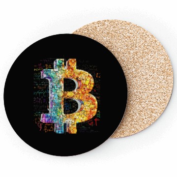 Discover Pi day 3.14 Mathematical Equation Crypto Bitcoin Coasters