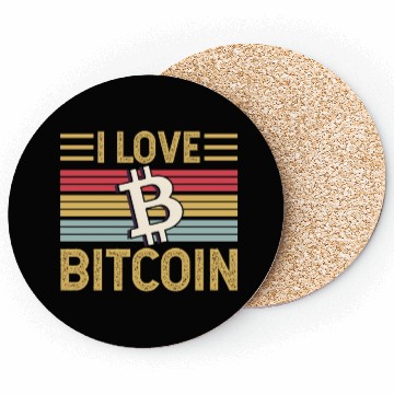 Discover I Love Bitcoin Coasters