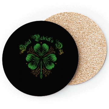 Discover Stylish Saint Patrick's Day Clover Leaf Coasters