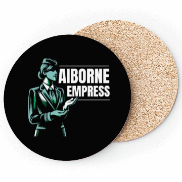 Discover Flight Attendant Aviation Cabin Crew Stewardess Coasters