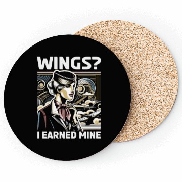 Discover Flight Attendant Aviation Cabin Crew Stewardess Coasters