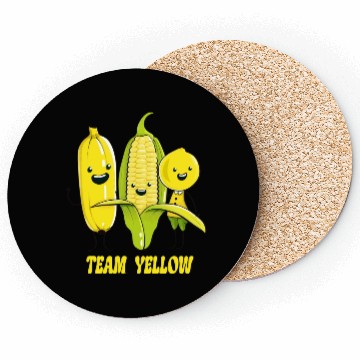 Discover Banana, Corn & Lemon: The Yellow Trio Coasters
