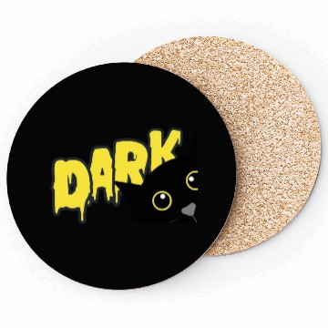 Discover "Shadowed Cat: Embrace the Mystery" Coasters