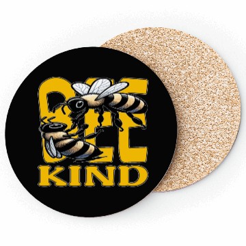 Discover Bee Kind, Compassionate Bee Message Coasters