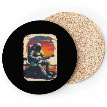 Discover Astronaut Guitar Player Space Music Lover Coasters