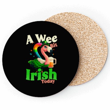 Discover Irish Flamingo St Patricks A Wee Bit Irish Coasters