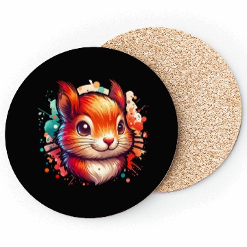 Discover Squirrel Nuts Animal Lover Cool Design Coasters