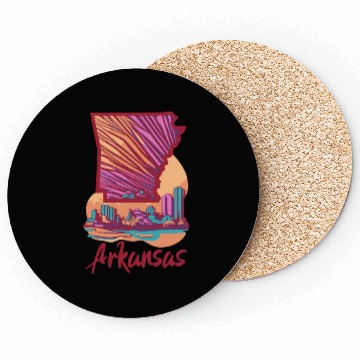 Discover ARKANSAS NATURAL STATE ORANGE Coasters
