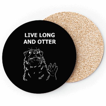 Discover Long Live and Otter - White Coasters