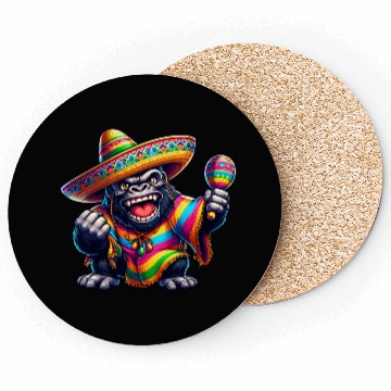 Discover Cinco de Mayo Gorilla: Festive Design Coasters