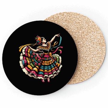 Discover Ballet Folklorico Dancer Mexico Mexican Dance Coasters
