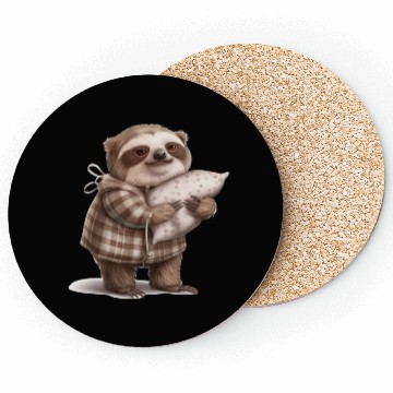 Discover Sloth in Robes: Relaxation Mode On Coasters
