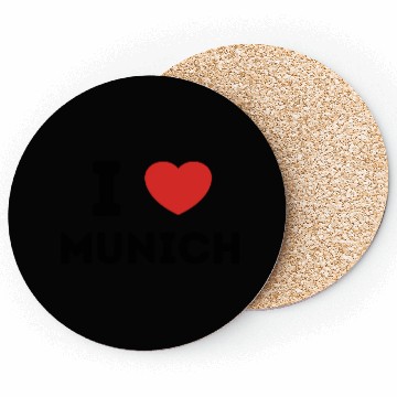Discover I Love Munich Germany Coasters
