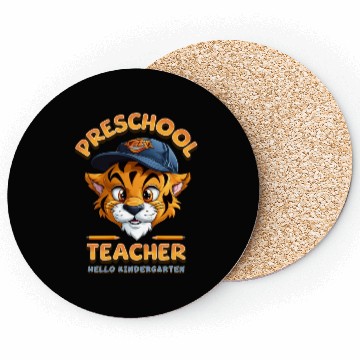 Discover Preschool Teacher Hello Kindergarten Coasters