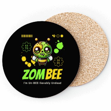 Discover [THAO store] - Funny Zombie Bee Cartoon Cute Quote Coasters