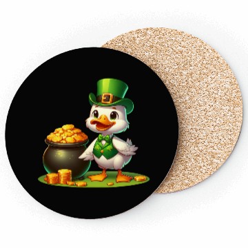 Discover St. Patrick's Day Elephant Green Coasters