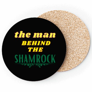 Discover Man Behind The Shamrock Coasters St Patricks Day.