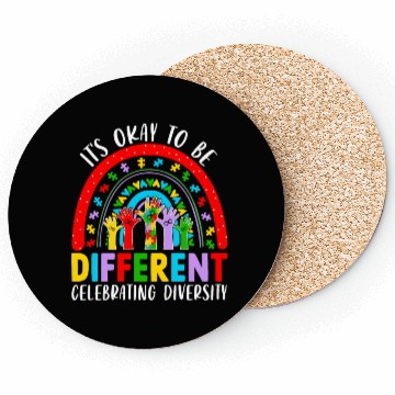 Discover It S Okay To Be Different Embrace Neurodiversity Coasters