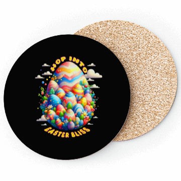 Discover Vibrant Easter Egg Design for a Festive Easter Day Coasters
