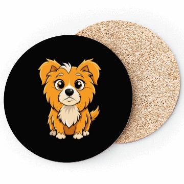 Discover Curious Tibetan Spaniel Digital Art Coasters