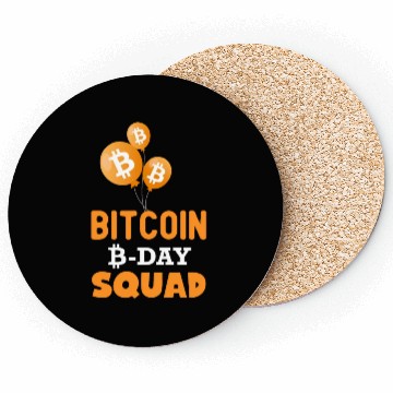 Discover Bitcoin Day Squad Coasters