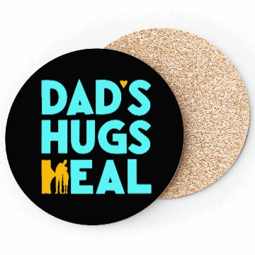 Discover Typography Coasters design Dad s Hugs Heal