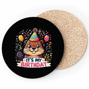 Discover Its My Birthday Sweet Birthday Beaver Coasters