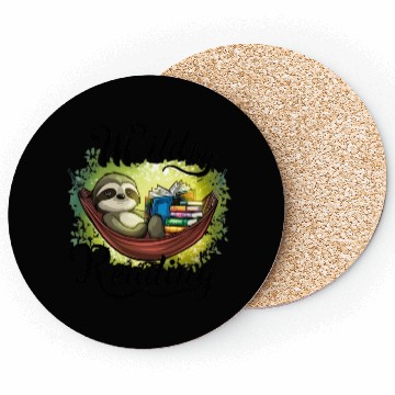 Discover "Slothful Serenity: Wild by Reading" Coasters