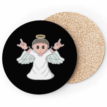 Discover Heavy Music Loving Angel Coasters