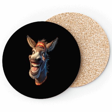 Discover cute donkey Classic Coasters