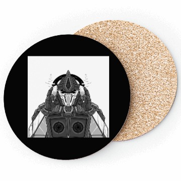 Discover Mech Robot Square Poster (Design 3 | R80) Coasters