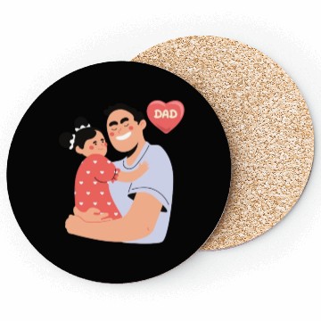 Discover A Father-Daughter Journey in Fashion" Coasters
