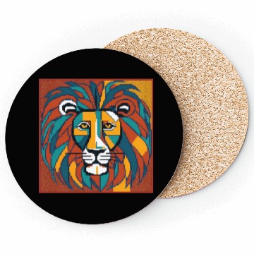 Discover pixel lion Coasters